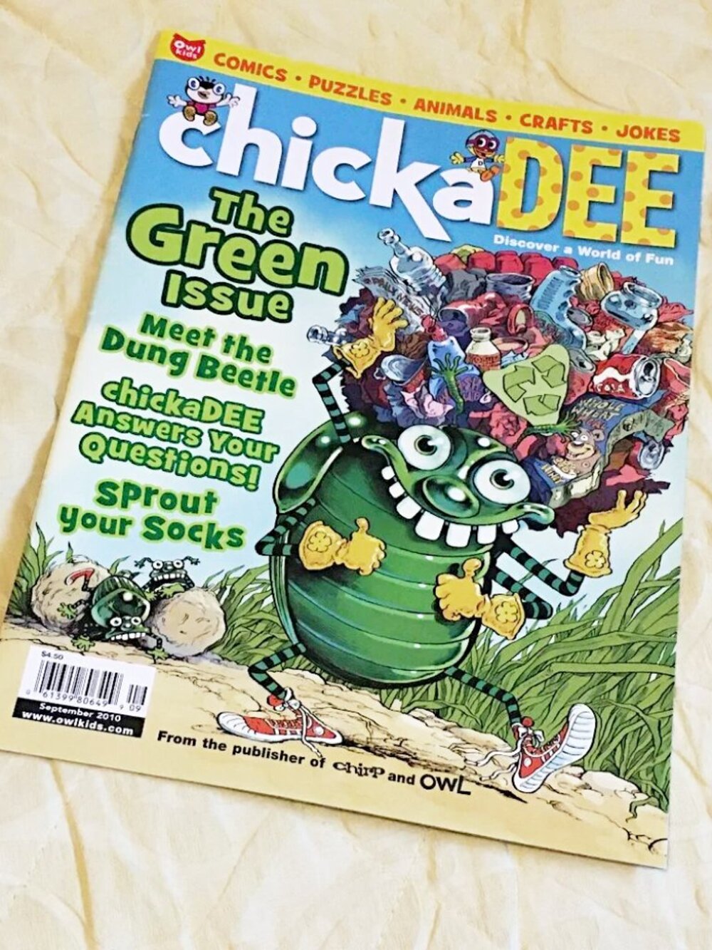 Vintage Chickadee Magazine September 2010 - Rare OwlKids Collector’s Issue